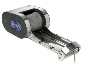 Quick On-deck Windlass PTR 150W/12V 350Lb with Rope Recovery and bow roller #QPT350RBRX