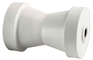 Central roller, white 130 mm  #OS0200302