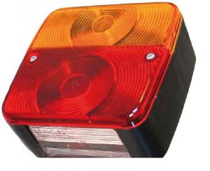 LEFT rear light 4 functions 2 bulbs  #OS0202106