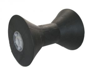 Central roller, black 205 mm Ø hole 25 mm  #OS0202912