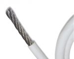 Stainless steel 49-strand PVC-coated wire rope 3 x 6 mm  #OS0318006