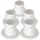Cuffia passacavi PVC bianca Ø esterno 105mm CF 5pz #OS0340700