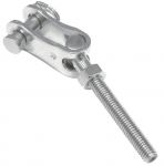 Stainless steel press fit swivel fork terminal for cables Ø 3mm  #OS0519303