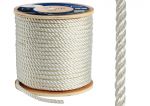 High-strength 3-strand polyester line Ø 6mm White 200mt spool #OS0644006