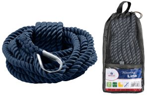 High-strength spliced mooring line Ø 20mm 8mt Blue #OS0644339