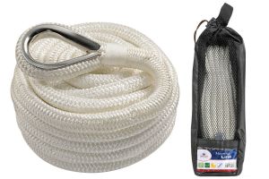 High-strength spliced mooring line Ø 12mm 7mt White #OS0644371