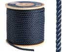 High-strength 3-strand polyester line Ø 6mm Blue 200mt spool #OS0645306
