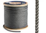 High-strength 3-strand polyester line Ø 10mm Grey 200mt spool #OS0645410