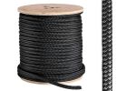 High-strength double braid Ø 6mm 200mt spool Black #OS0646906