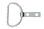 Anello con piastrina in acciaio inox L.45mm #OS0650650