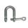 Stainless steel  U-shackle with captive pin 12mm #OS0822012