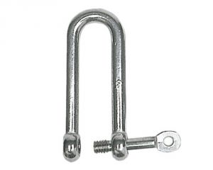 Stainless steel long shackle with captive pin 5mm 10 piece pack #OS0822205