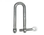 Stainless steel long shackle with captive pin 6mm 10 piece pack #OS0822206