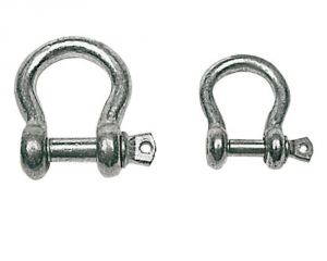 Galvanised steel bow shackle Pin 16m #OS0832916
