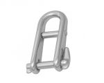 Stainless steel shackle with captive locking pin and stop bar 5mm #OS0876405