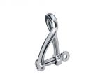 Forged stainless steel twisted shackle Ø A 10mm #OS0885610