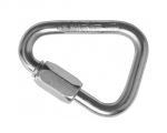 Stainless steel Delta snap hook with screw opening 3,5mm  #OS0887503