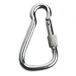 Carabiner hook AISI 316 large w.safety tread 23 mm  #OS0917912