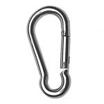 Stainless steel snap hook without eyelet 3mm 10 piece pack #OS0918703