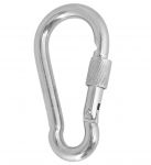 Moschettone in acciaio inox con ghiera a vite 120mm #OS0919512