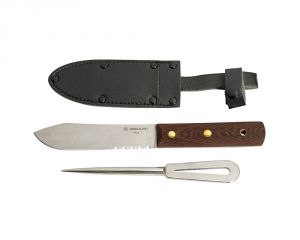 Parure coltello + punteruolo e fodero Lama 131mm #OS1028520