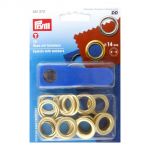 Yellow eyelets 14mm 10 piece pack #N20543003379