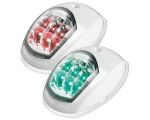 Pair Evoled LED navigation lights 112,5° left + 112,5° right 12V White ABS #OS1103901