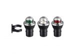 Set 3 fanalini di via Utility Bianco Rosso Verde a pila 1,5V #OS1113701