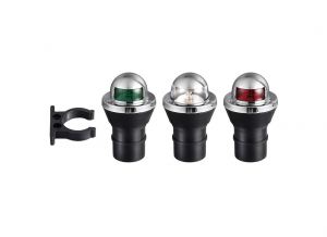 Set 3 fanalini di via Utility Bianco Rosso Verde a pila 1,5V #OS1113701