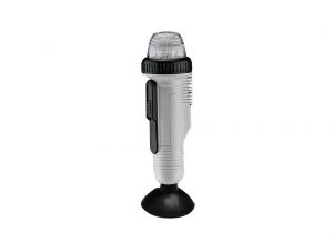 Fanale di via a LED 360° con asta Batterie 2 x D #OS1113801