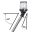 Asta 360° telescopica LED L.100cm Fanale Nero 12/24V 1,7W #OS1114035