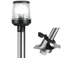 Removable 360° sloped LED pole Black body #OS1116010