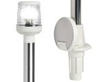 Removable LED light pole 60cm White plastic base #OS1116412