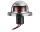 Red 112.5° navigation light in chrome plated ABS #OS1140101