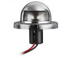 White 135° navigation light in chrome plated ABS #OS1140302