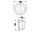 Compact 135° white LED stern navigation light White body #OS1144814