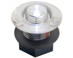 Clear polycarbonate courtesy light with red LED 12V 0,2W 2Lm #OS1318302