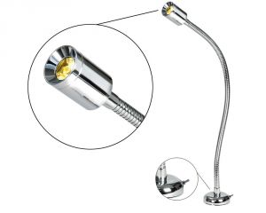 Articulated arm LED light 10W 12/24V 1,2W 52lm White light #OS1323690