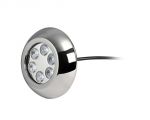 Faro subacqueo 6 LED Bianchi 12/24V 1.5A 6x3W #OS1329401