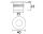 LED round courtesy light 12/24V 0,3W Blue light #OS1342905