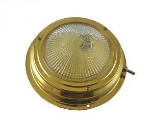 Polished brass ceiling light 12V 15W White light BA15D Ø137mm #N50326501157