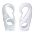 Gancio nylon Foro D.6mm Bianco #N11900600653