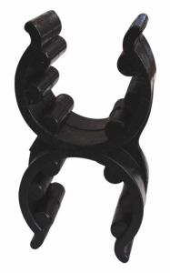 Clip Elastica Doppia Ø18/25mm Nero #N30610600659