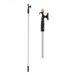 Mezzo Marinaio fisso in alluminio 180/25 con gancio in nylon nero N30610611718