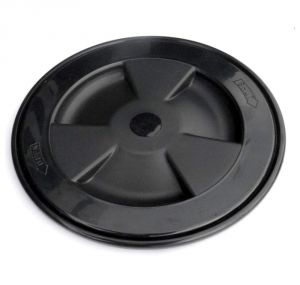 Screw-on inspection hatch cover D.170mm Black #N30211202026