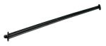 Plastic tilting screw type flagpole L.30cm Black colour #N30112502111