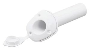 Fishing rod holder with cap Internal D.40mm White #N30413004959