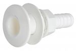 Plastic thru hull fitting Hose D.25mm White colour #N42038201742