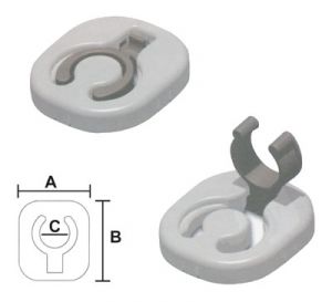 Pair of foldable plastic hooks #N61740500642
