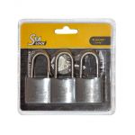 Set 3 SeaLock Arch padlocks 30mm Shackle H.24mm -3 keys #LZ11906